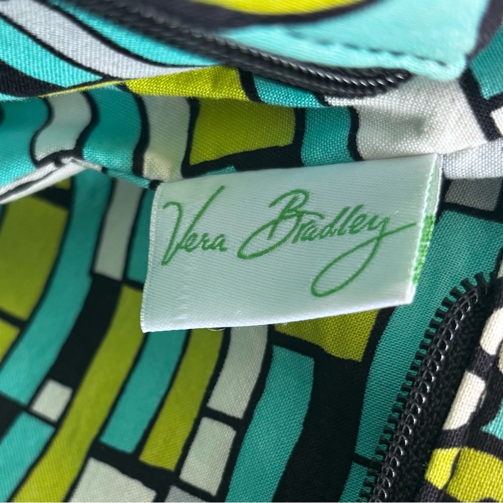 VERA BRADLEY SWEETHEART SHOULDER BAG Purse ISLAND BLOOMS Floral Teal/Green - Picture 11 of 13